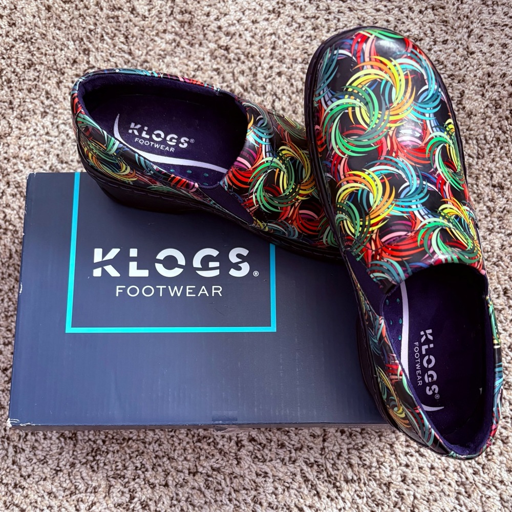 Klogs Multicolor Swirl Slip-On Shoes